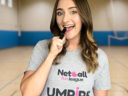 Umpire with Netball Fun League